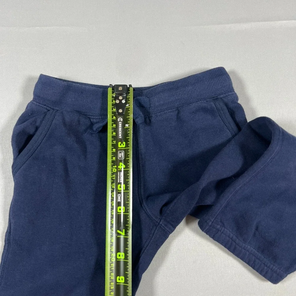 Polo Ralph Lauren Fleece Jogger Pants Kids 3-3T Navy Blue Logo Drawstring Waist